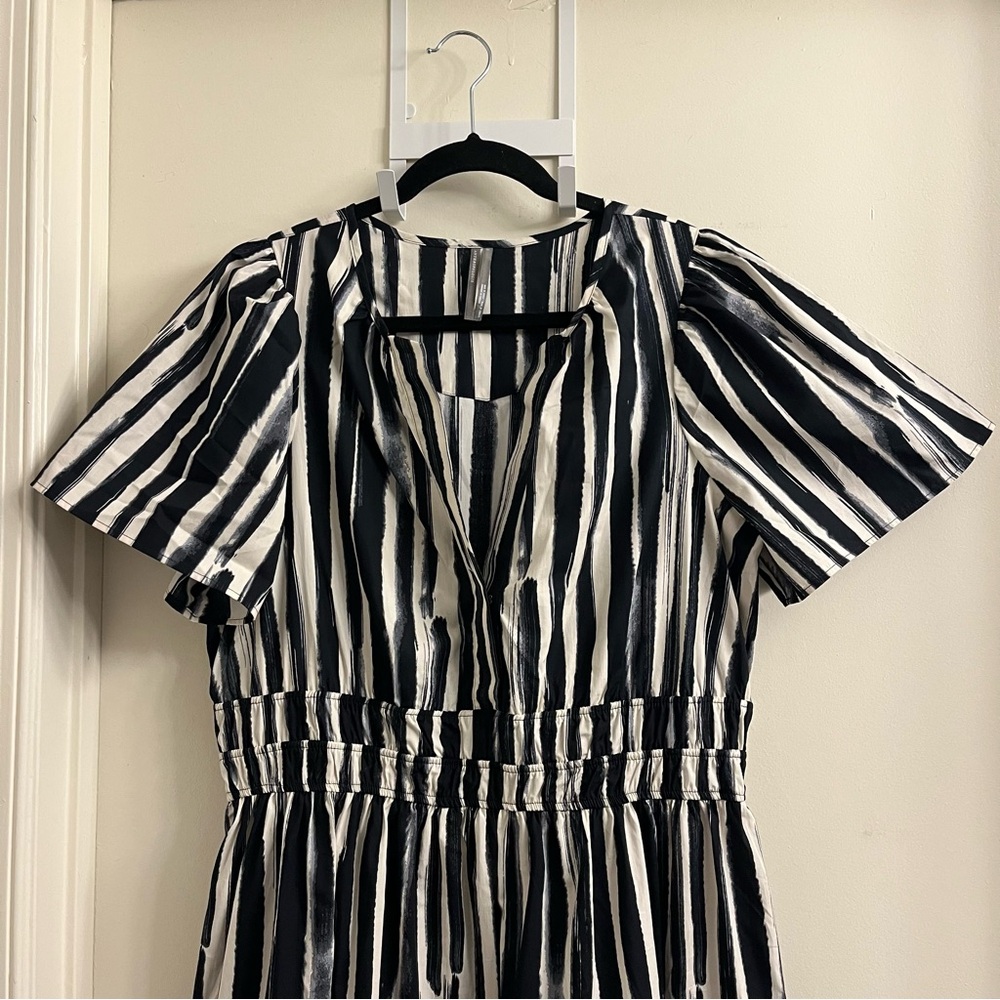 Anthropologie Somerset Maxi Dress Carbon Stripe Large - Picture 4 of 11
